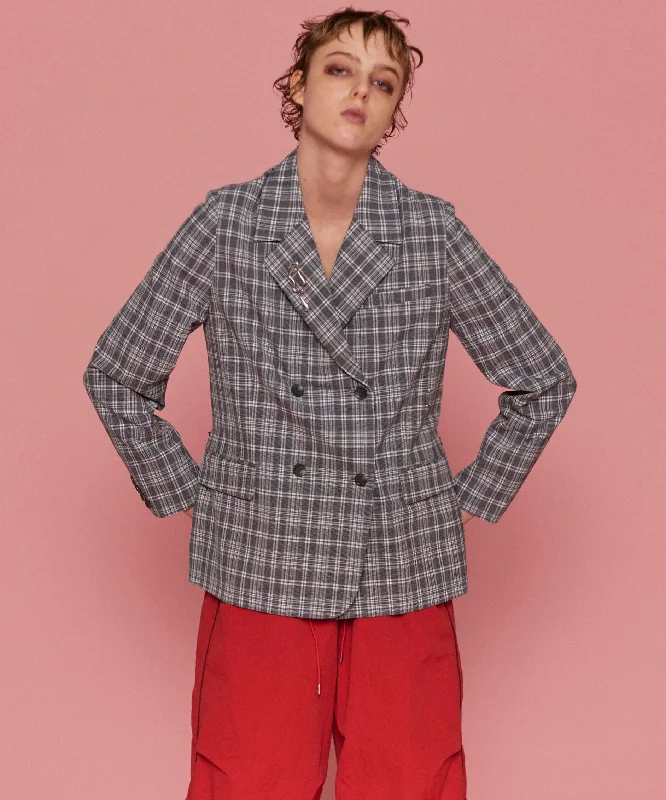 【25SPRING PRE-ORDER】2way Hook Design Jacket Print Jacket Jacquard Jacket Patchwork Jacket 【25SPRING PRE-ORDER】2way Hook Design Jacket Print Jacket Jacquard Jacket Patchwork Jacket