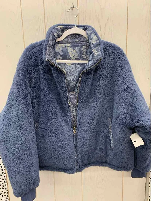 American Eagle Blue Womens Size Small Jacket (Outdoor) Herringbone Jacket Checkered Jacket Solid Jacket American Eagle Blue Womens Size Small Jacket (Outdoor) Herringbone Jacket Checkered Jacket Solid Jacket