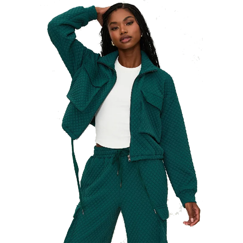 Beach Riot Maren Jacket Ribbed Jacket Pleated Jacket Ruffled Jacket