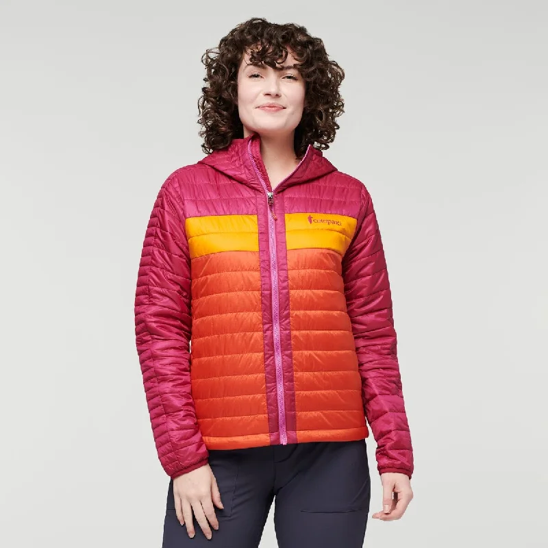 Capa Insulated Hooded Jacket - Womens Fleece Fabric Down Fabric Feather Fabric