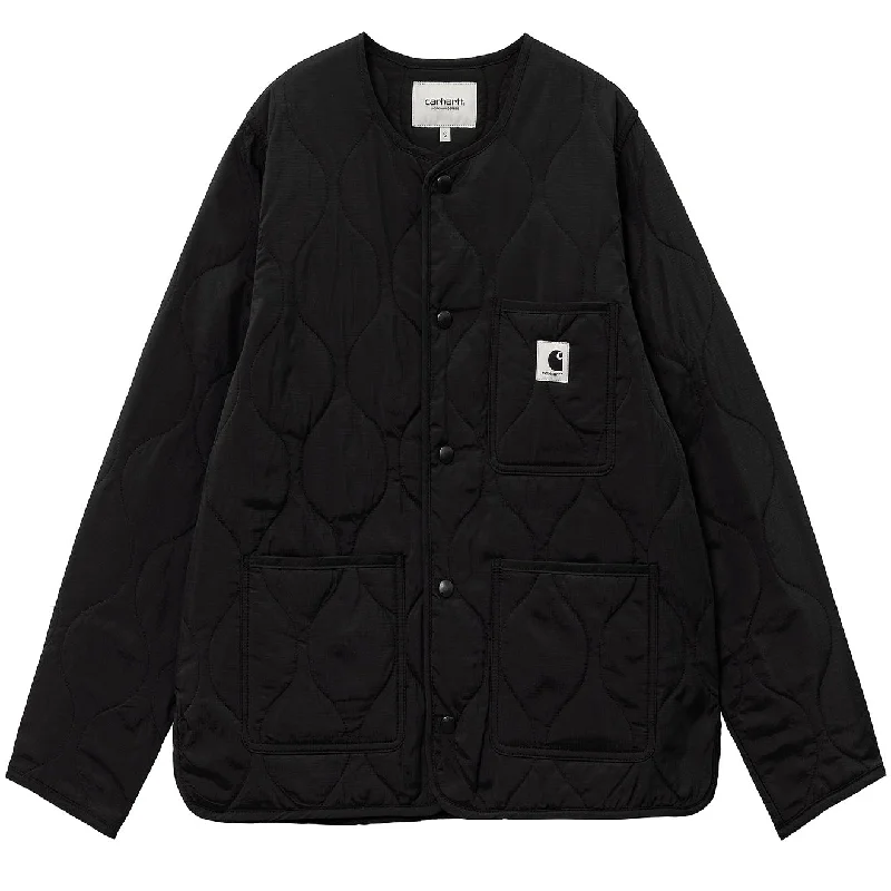 Carhartt WIP Womens Skyler Liner Jacket Black Lace Jacket Ribbed Jacket Sequined Jacket Carhartt WIP Womens Skyler Liner Jacket Black Lace Jacket Ribbed Jacket Sequined Jacket