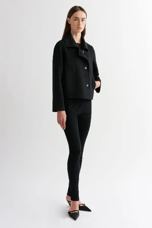 CASHMERE SHORT JACKET Nylon Fabric Polyester Fabric Spandex Fabric