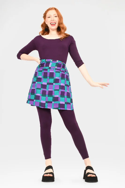 Aluula Short Reversible Button Skirt cashmere skirt fine