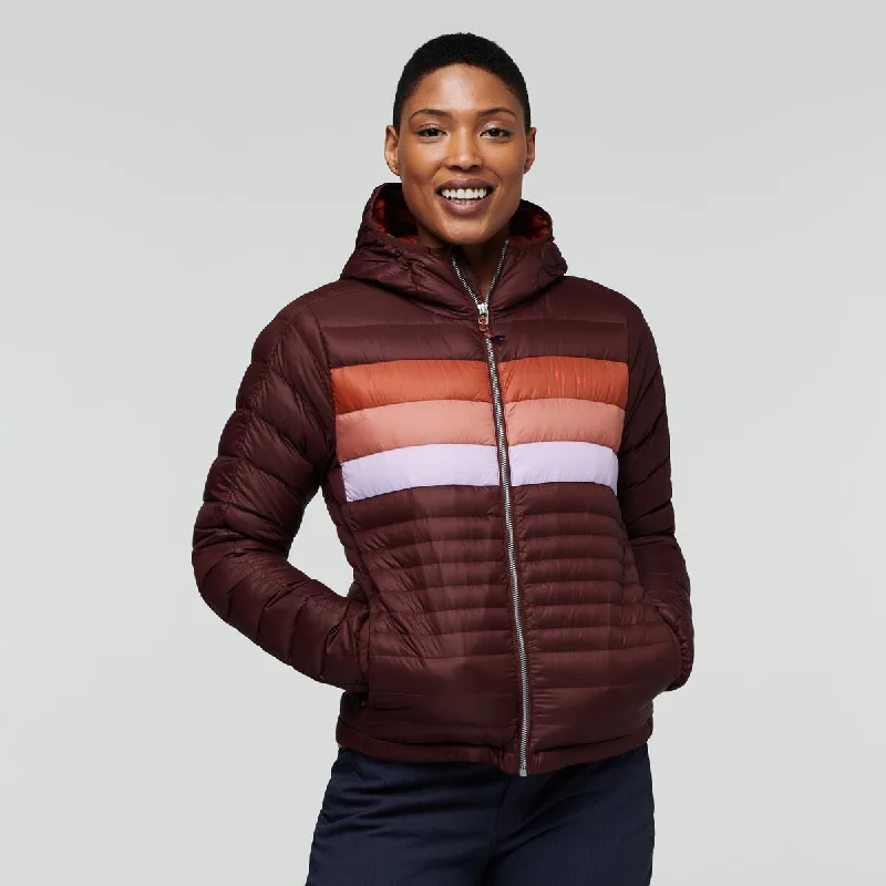 Fuego Down Hooded Jacket - Womens Fleece Fabric Down Fabric Feather Fabric
