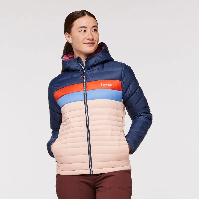 Fuego Down Hooded Jacket - Womens Knit Jacket Woven Jacket Fleece Jacket