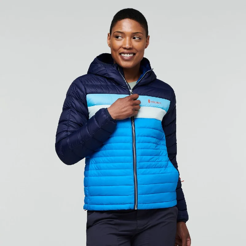 Fuego Down Hooded Jacket - Womens Cotton Jacket Linen Jacket Terry Jacket
