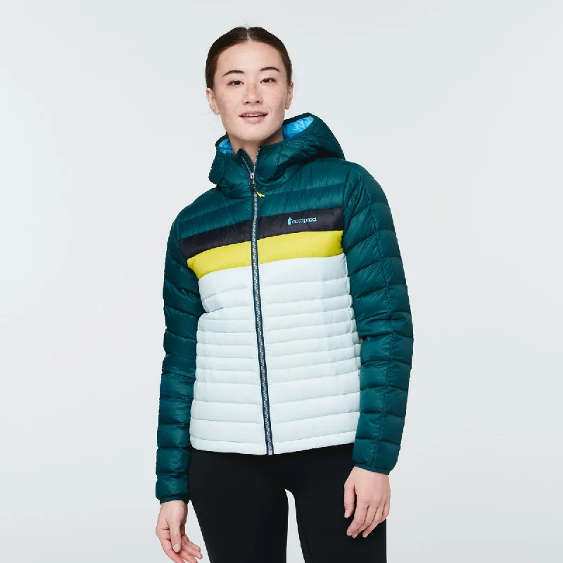 Fuego Down Hooded Jacket - Womens Rayon Fabric Velvet Fabric Corduroy Fabric