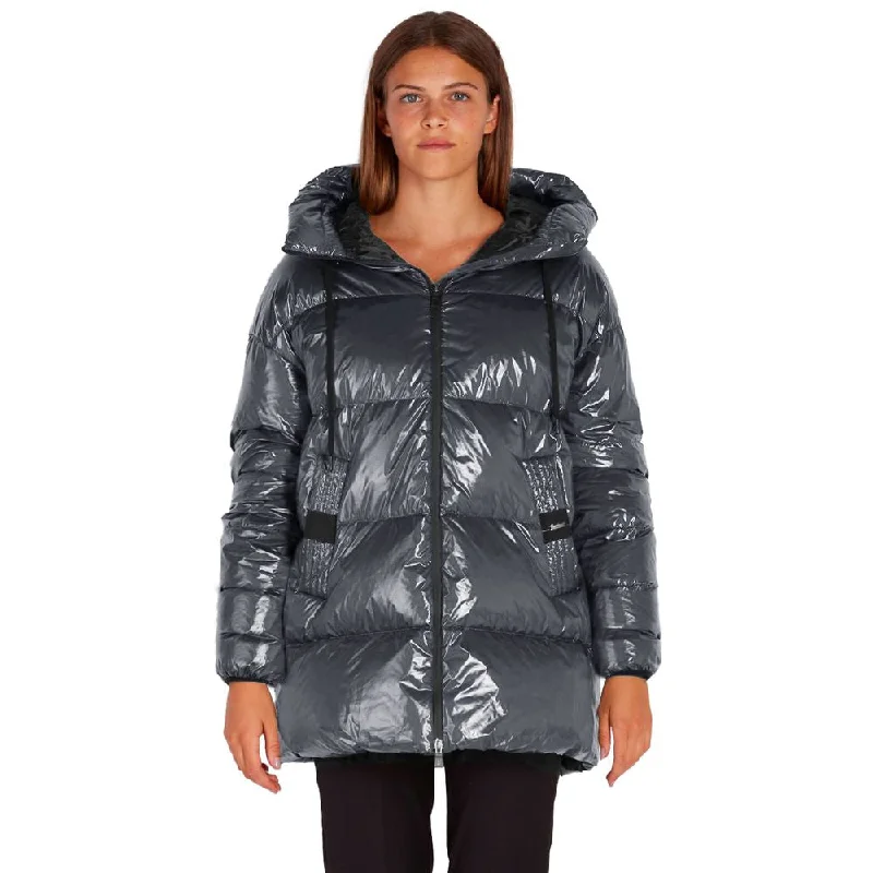 Herno Gray Nylon Jackets & Coat Denim Jacket Leather Jacket Suede Jacket