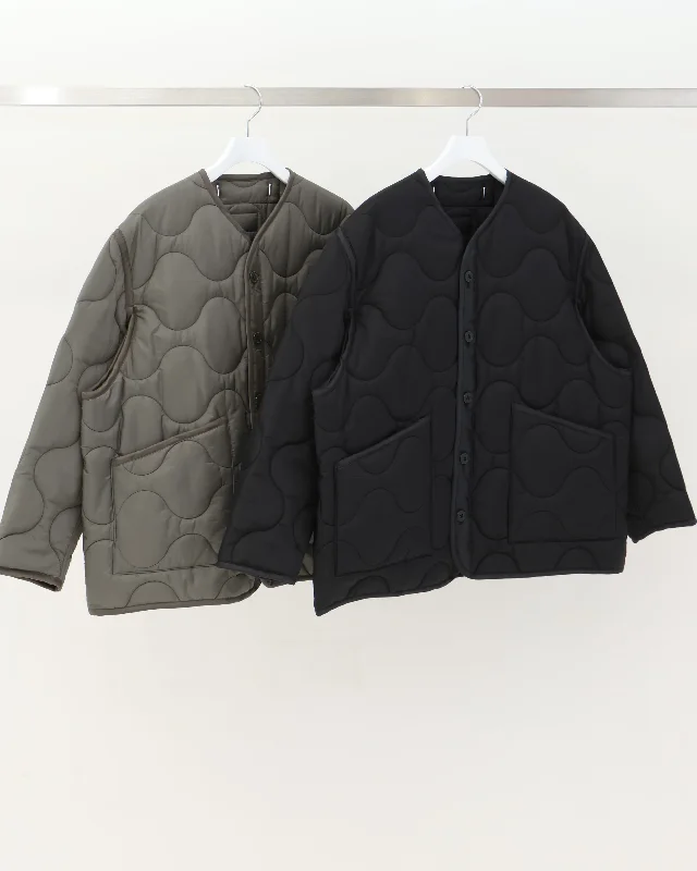 QUILTED LINER JACKET 17486 Stand-Up Collar Roll-Neck Collar Turtle Neck
