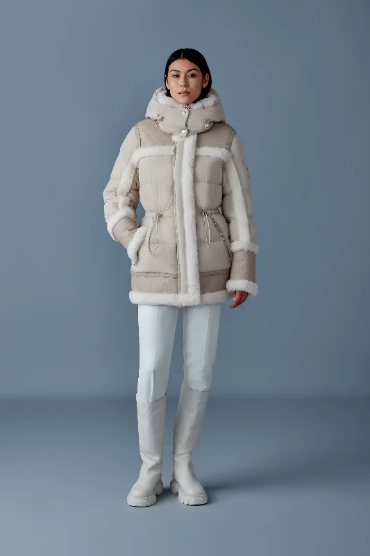 Mackage - Lilibeth Jacket in Trench Embroidered Jacket Appliqued Jacket Beaded Jacket Mackage - Lilibeth Jacket in Trench Embroidered Jacket Appliqued Jacket Beaded Jacket