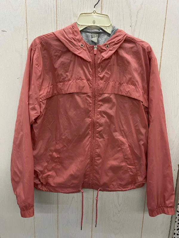 Pink Womens Size M Jacket (Outdoor) Denim Jacket Leather Jacket Suede Jacket
