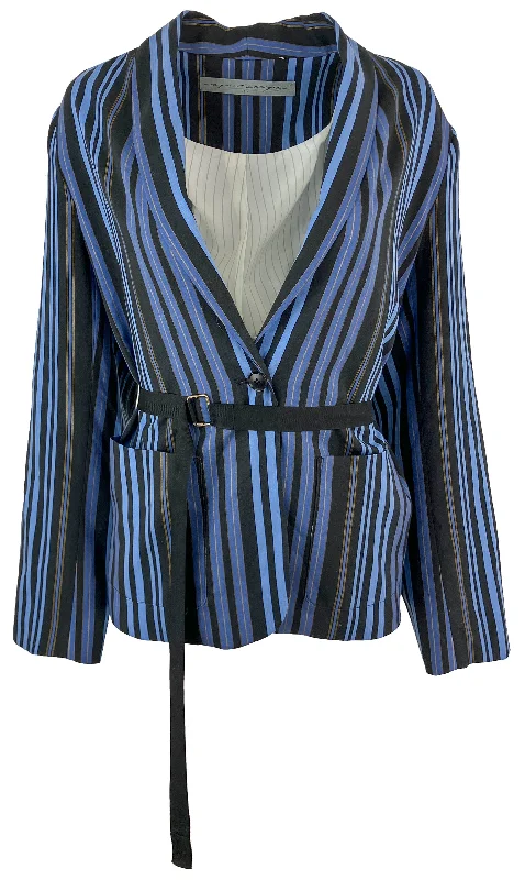 Raquel Allegra Sueded Tencel Jai Jacket in Sea Elasticated Jacket Padded Jacket Insulated Jacket Raquel Allegra Sueded Tencel Jai Jacket in Sea Elasticated Jacket Padded Jacket Insulated Jacket