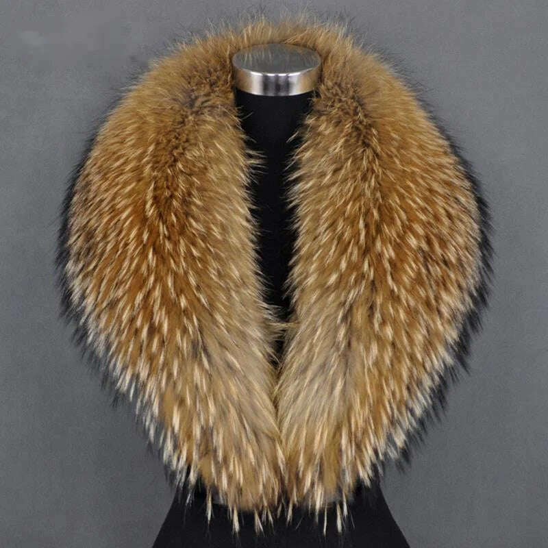 Real Raccoon Fur Collar Women Natural Fur Scarf Winter Large Size Warm Wraps Furry Fur Scarves for Coat Jackets Collars Stand-Up Collar Roll-Neck Collar Turtle Neck Real Raccoon Fur Collar Women Natural Fur Scarf Winter Large Size Warm Wraps Furry Fur Scarves for Coat Jackets Collars Stand-Up Collar Roll-Neck Collar Turtle Neck