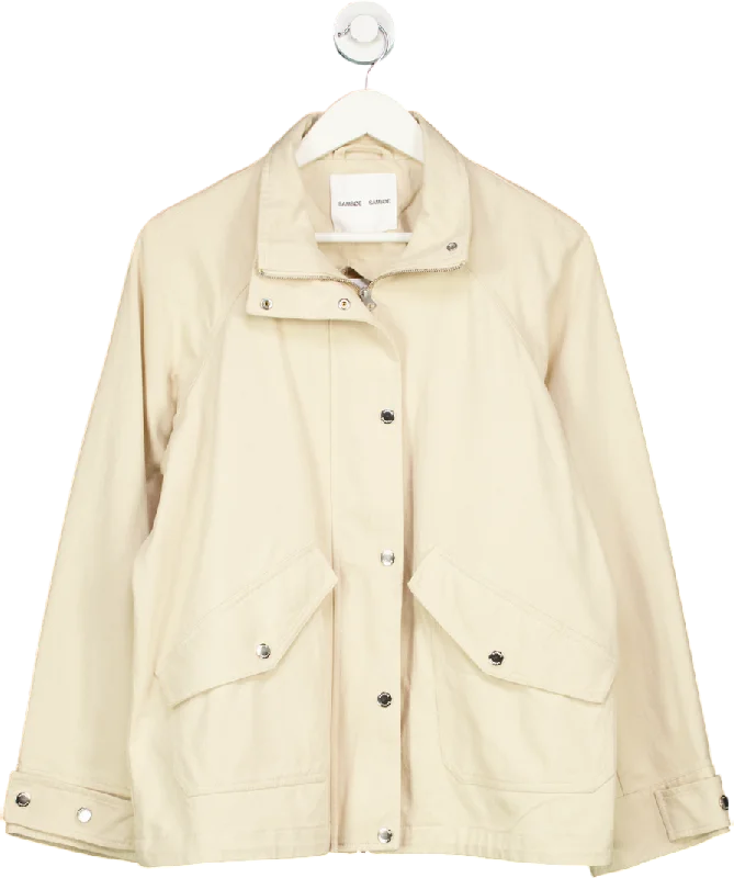 Samsøe Samsøe Beige Cotton Sadaji Jacket UK M Lace Jacket Ribbed Jacket Sequined Jacket Samsøe Samsøe Beige Cotton Sadaji Jacket UK M Lace Jacket Ribbed Jacket Sequined Jacket