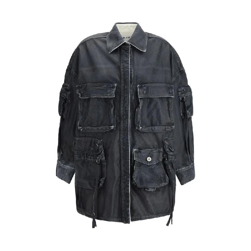 The Attico Fern Denim Jacket Lace Jacket Ribbed Jacket Sequined Jacket