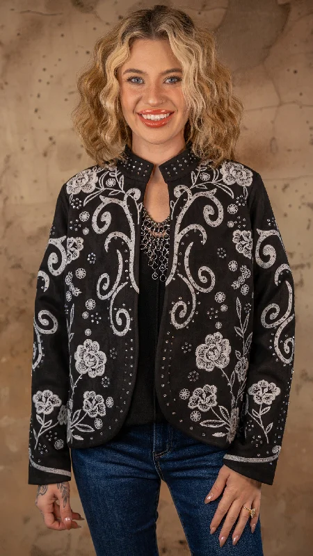 Walk This Way Embellished Jacket Chenille Jacket Brocade Jacket Lace Jacket