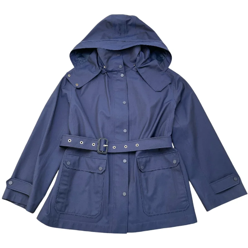 Women's Storm System Jacket Navy Size L Zippered Front Buttoned Front Snap Front
