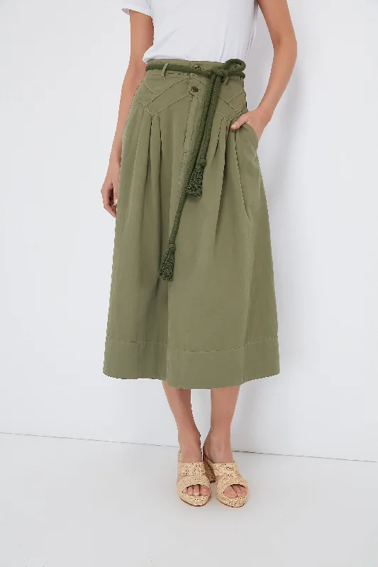 Army The Field Skirt linen skirt natural