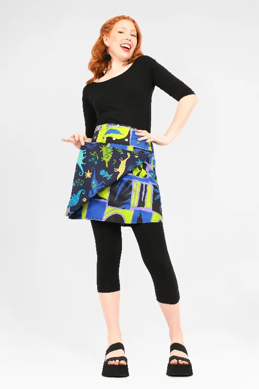 Aluula Short Reversible Button Skirt midi skirt versatile