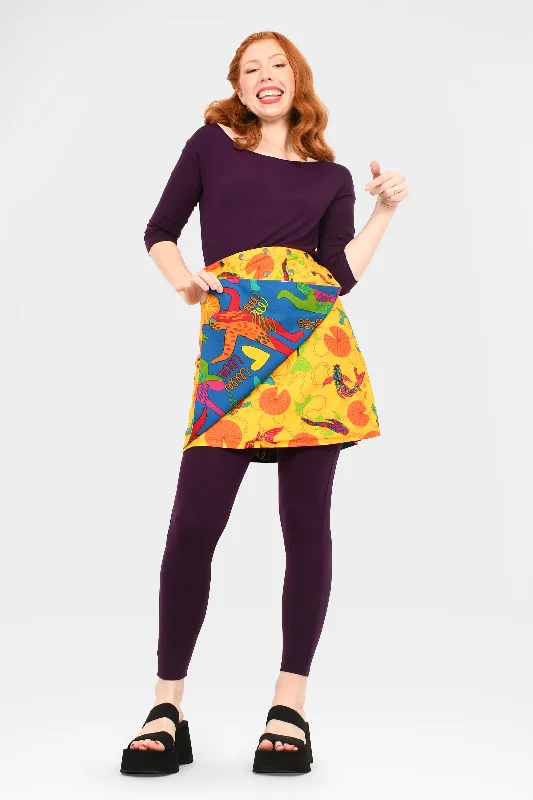 Aluula Short Reversible Button Skirt leather skirt durable