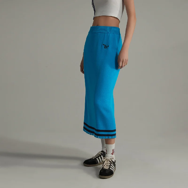 Striped Split Long Skirt chiffon skirt delicate