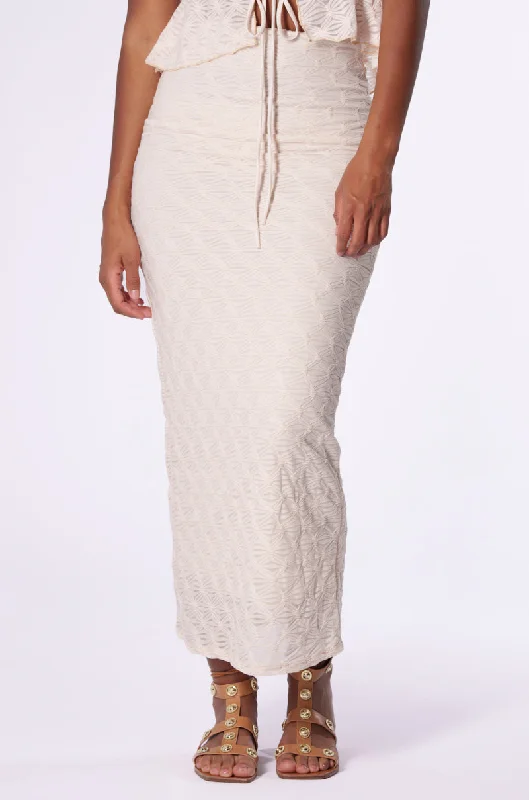EASY TO BE LOVED MAXI SKIRT wool skirt sturdy