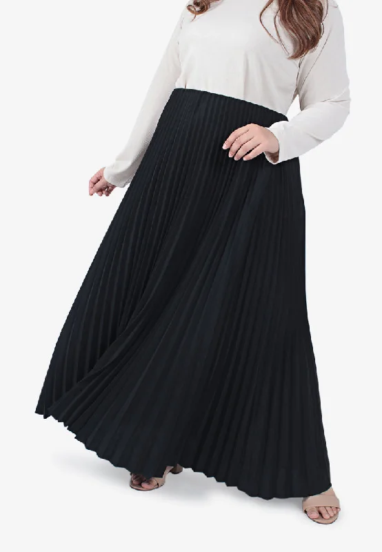 Posey Pretty Pleated Long Skirt summer skirt style