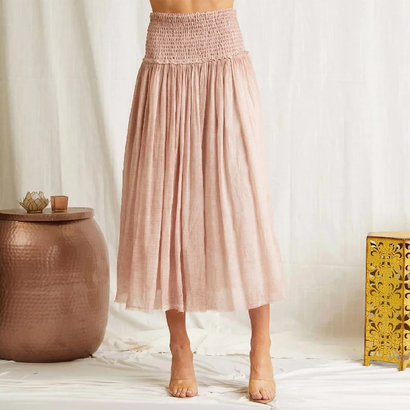 Raelyn Skirt In Pink lace skirt romantic