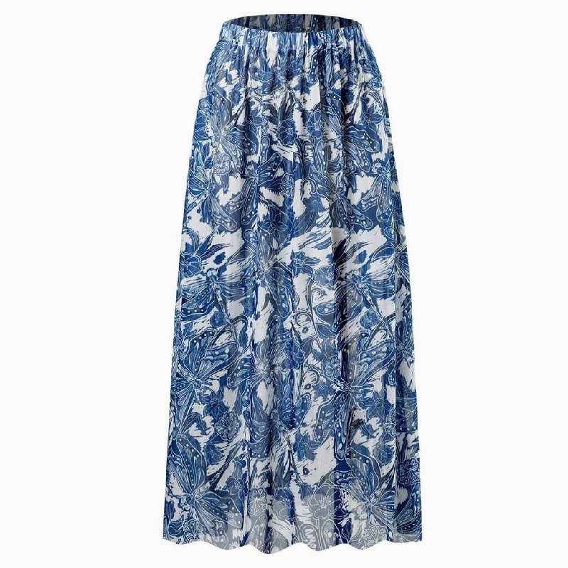 Tropical Print Contrast High Waist Ruched Maxi Mesh Cover Up Skirt lace skirt intricate Tropical Print Contrast High Waist Ruched Maxi Mesh Cover Up Skirt lace skirt intricate
