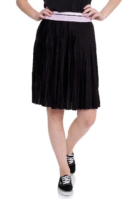 Volcom - Siiya Pleated Black - Skirt wool skirt warm