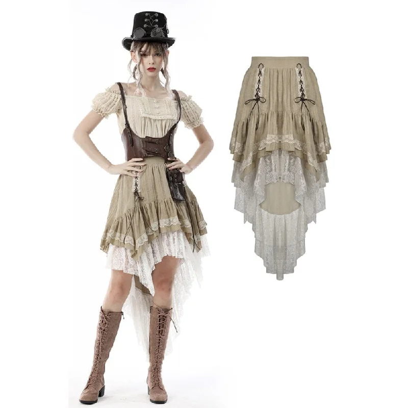 Women's Steampunk Gothic Layered Dovetail Skirt Victorian Ruffles Pirate Skirt mini skirt trendy Women's Steampunk Gothic Layered Dovetail Skirt Victorian Ruffles Pirate Skirt mini skirt trendy